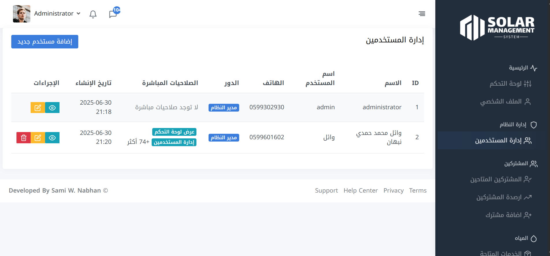 Solar Management System