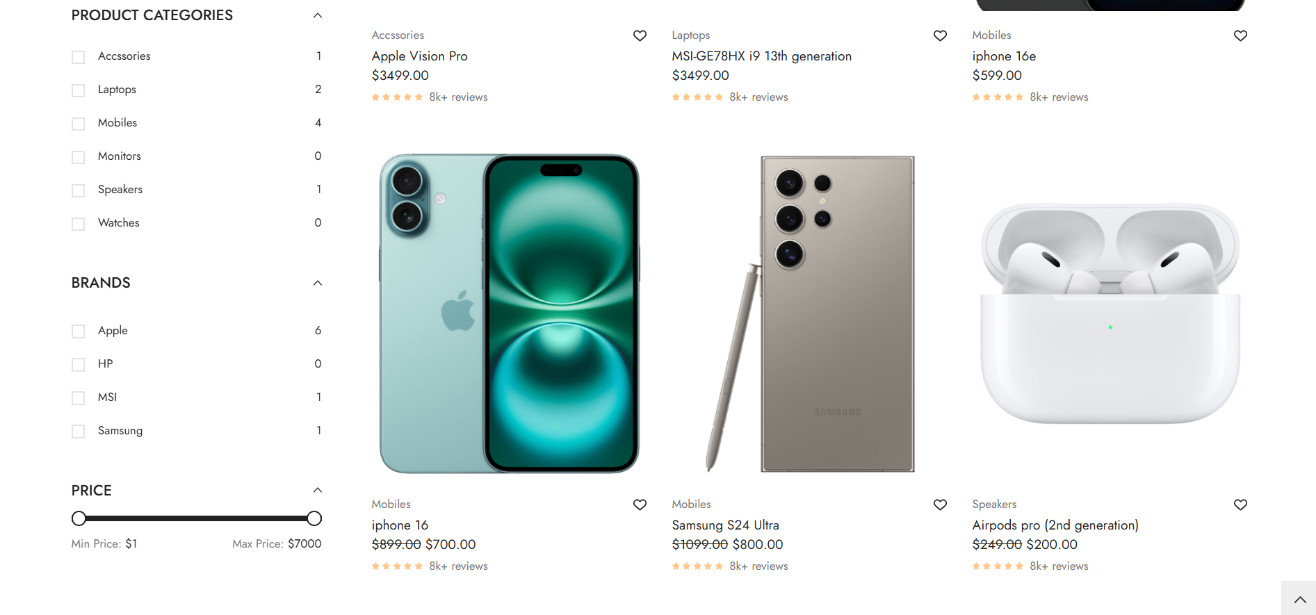 Technology & Electronics Store